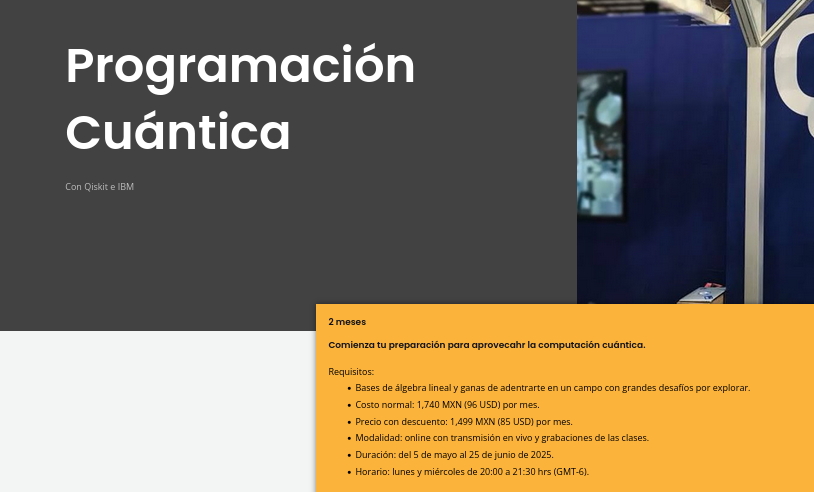 Diplomado en Programación Cuántica.