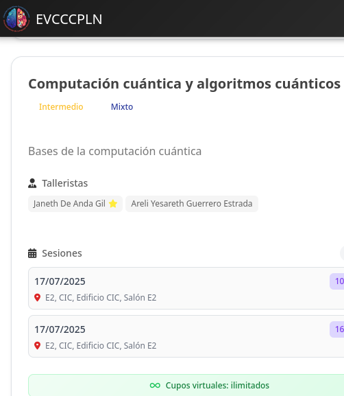 Taller de computación cuántica